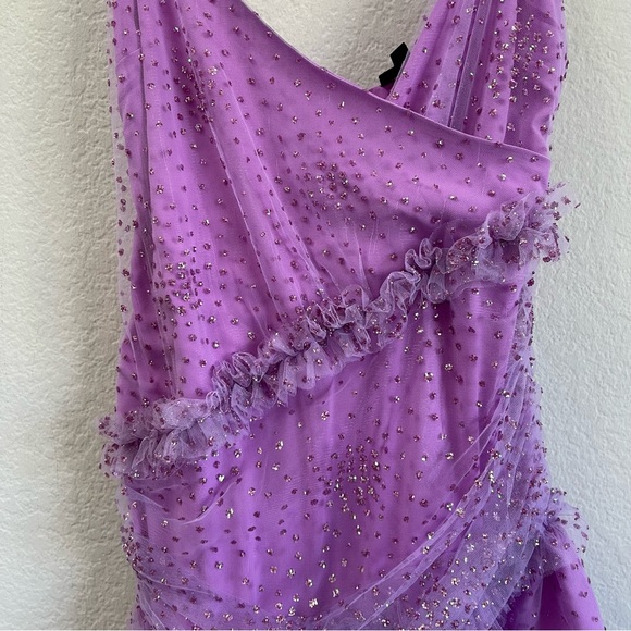 NBD Revolve Glitter Mini Dress Amethyst Size Medium - Picture 4 of 5